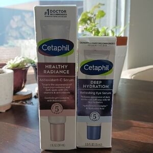 Cetaphil Healthy Radiance Antioxidant-C Serum and Deep Hydration Eye Serum